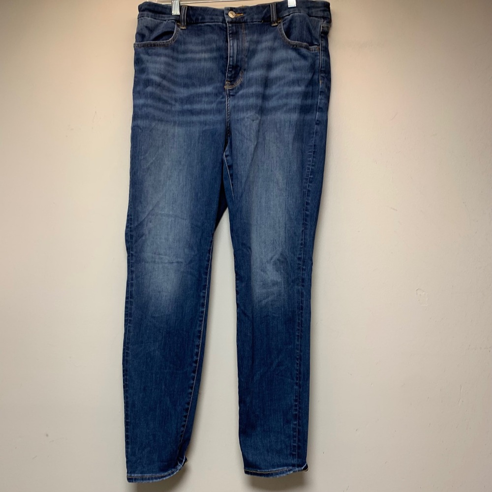 American Eagle Curvy Hi-Rise Jegging Womens 16 Blue Excellent Next Level Stretch